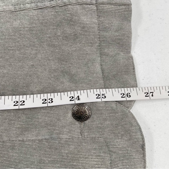 Christopher & Banks Grey Corduroy Long Sleeve Button Up Fitted Jacket Blazer - Picture 10 of 15